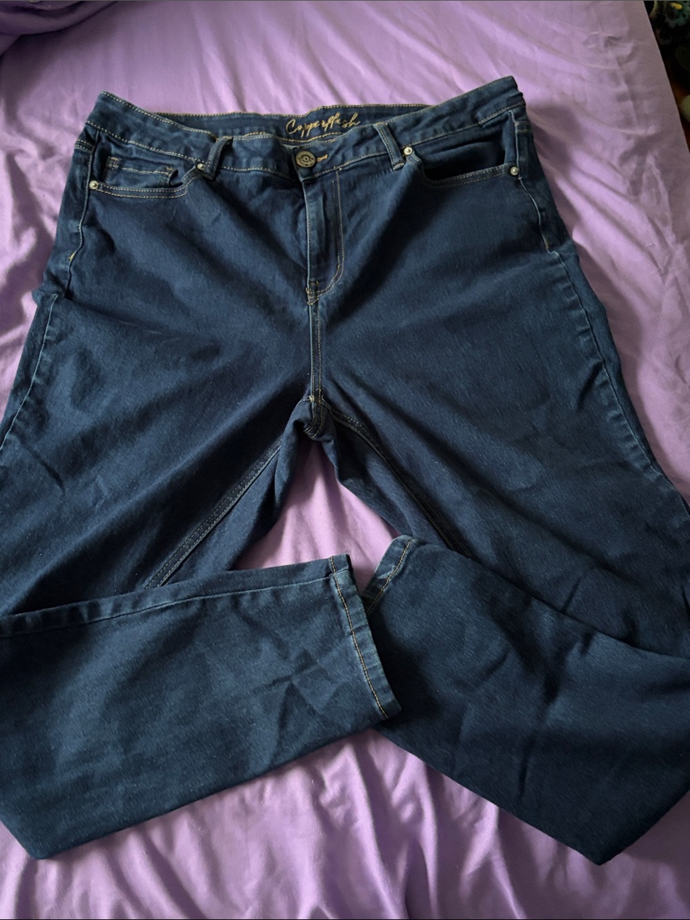 Copperfllash Dark Wash Blue Jeans